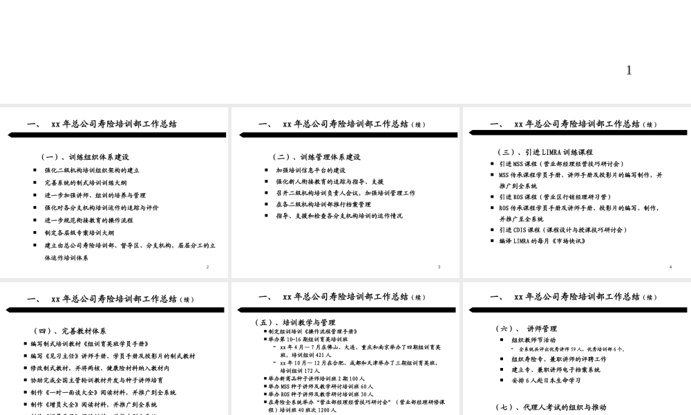 中国平安公司培训计划.ppt