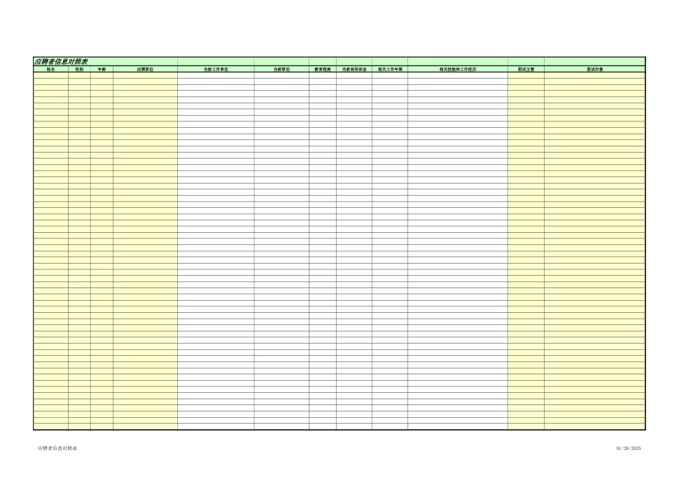 应聘者信息及对照表.xls_第2页