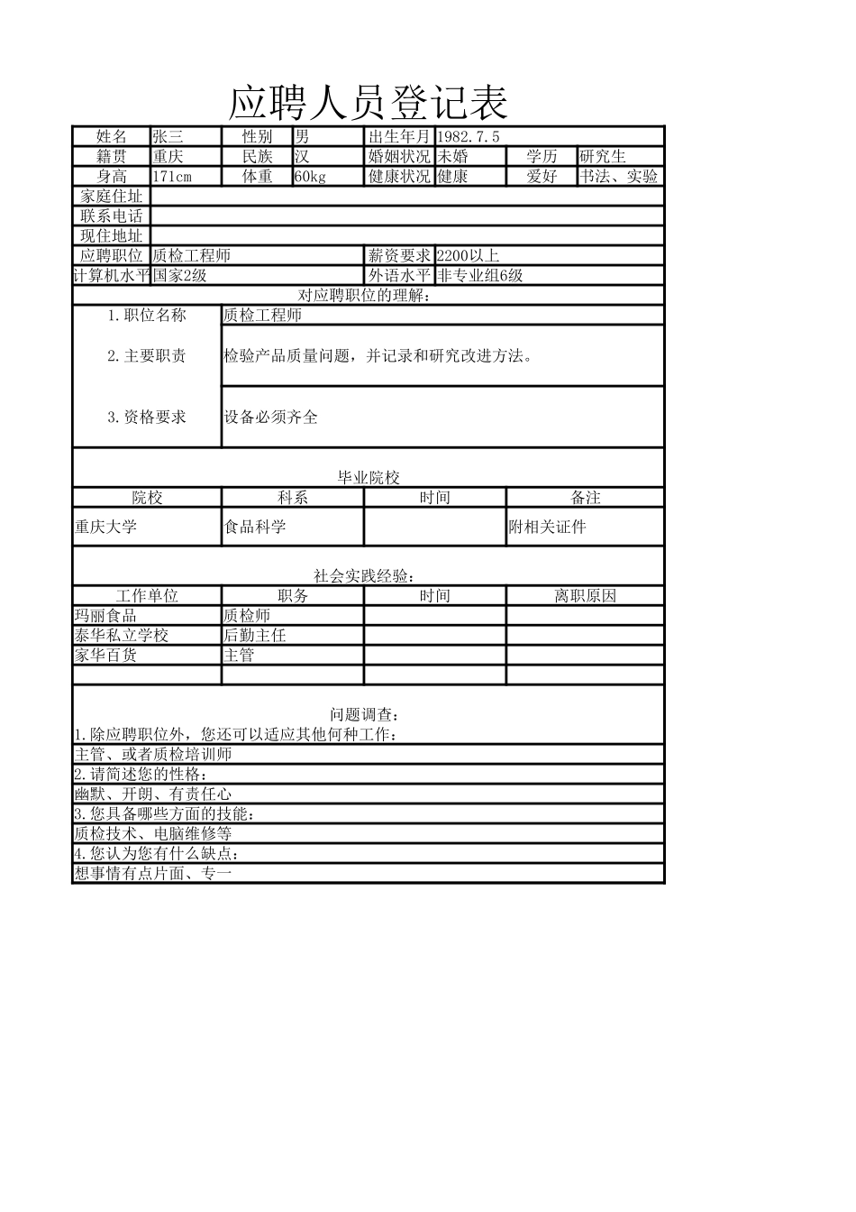 员工招聘表2.xlsx_第1页