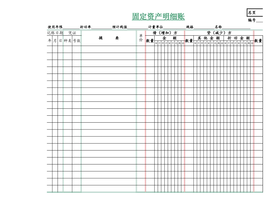 账本模板-总账-明细账-报表.xls_第2页