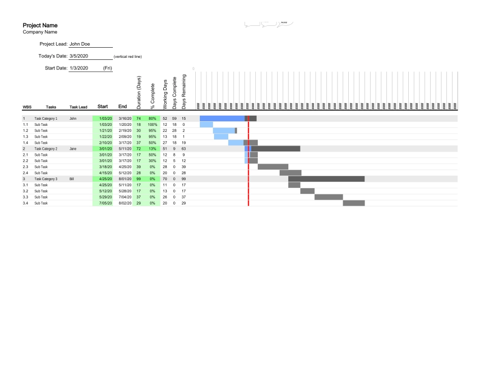 甘特图119.xls_第1页