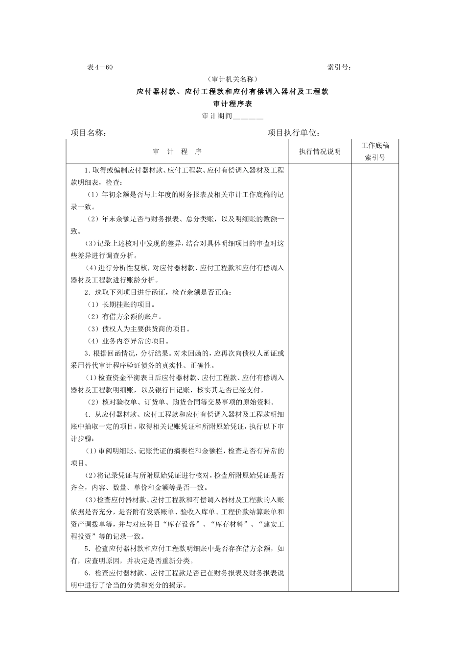 16应付款-1审计程序表.doc_第1页