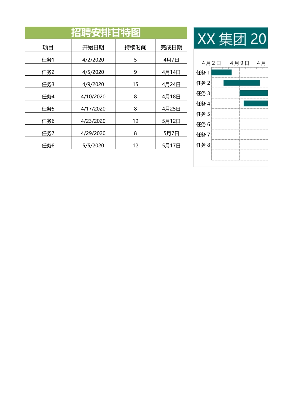 甘特图099.xlsx_第1页