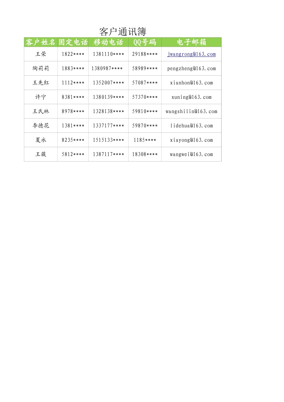 客户通讯簿.xlsx_第1页
