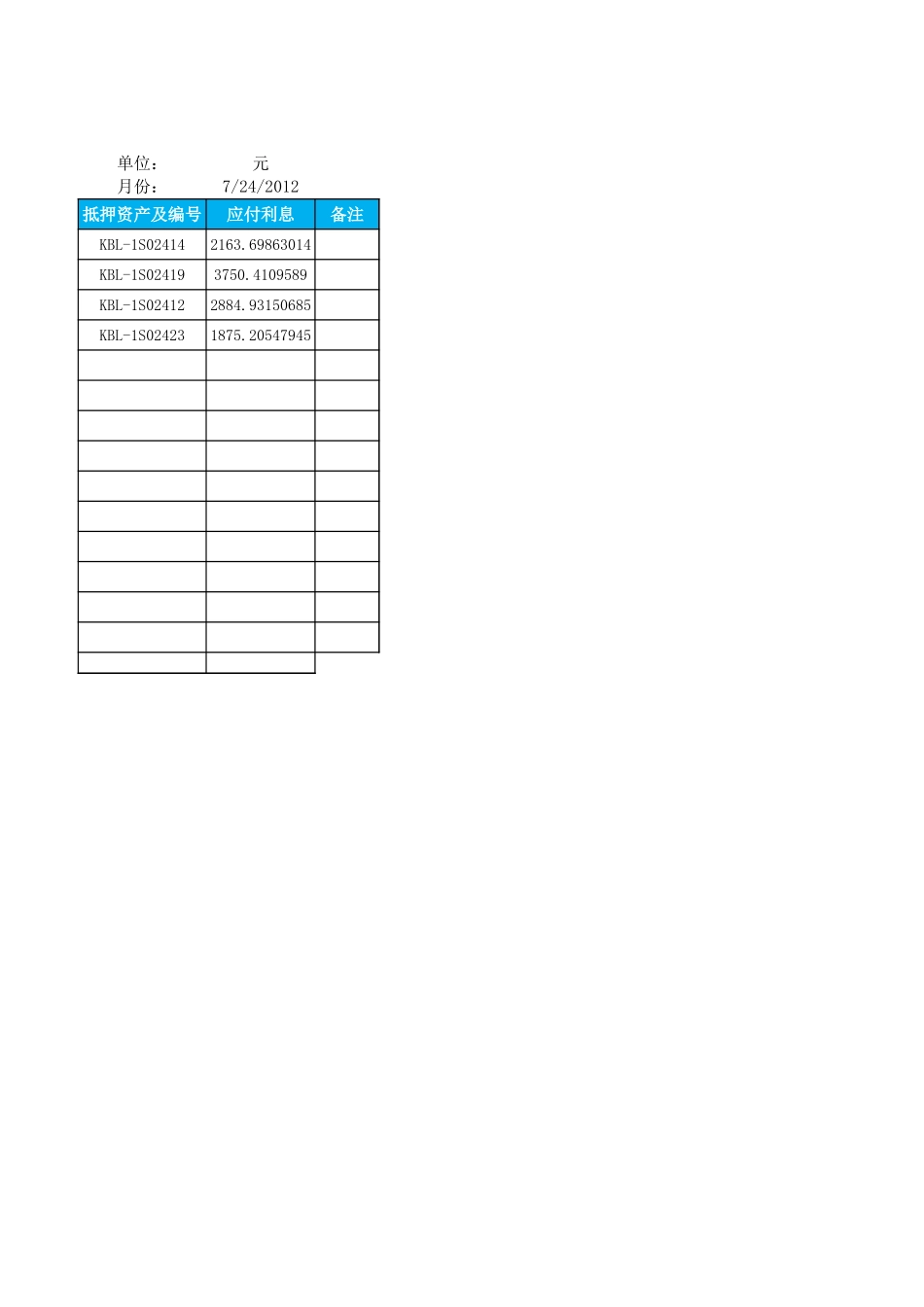 本月到期借款月报表.xlsx_第2页
