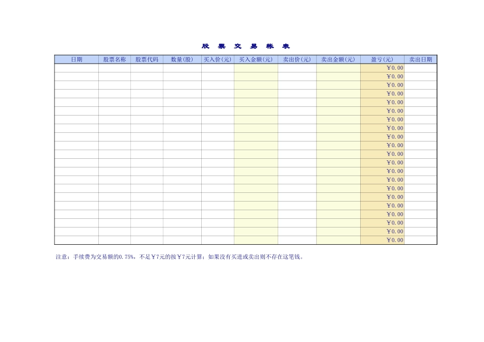 股票投资管理系统.xls_第1页