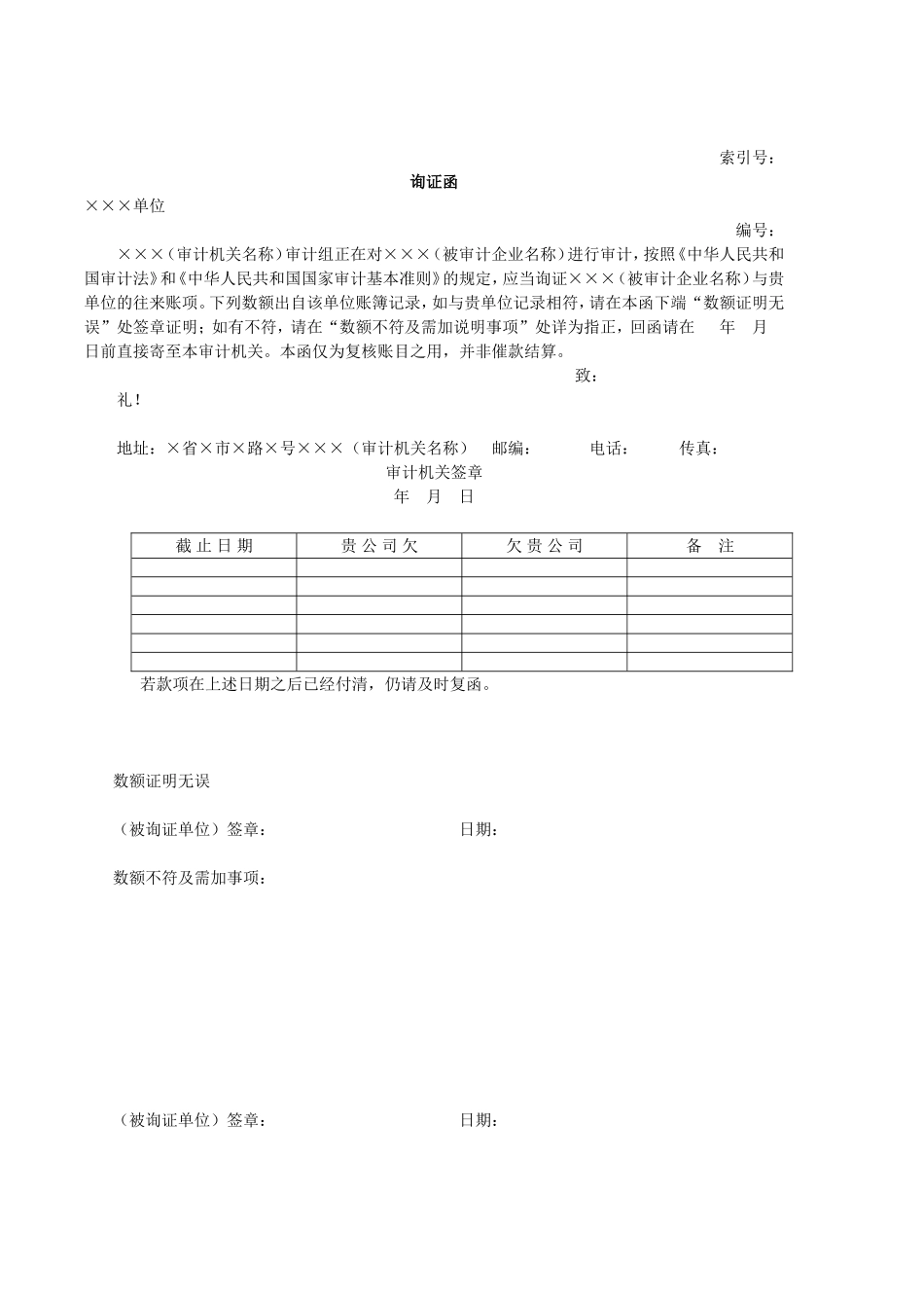 流动资产W-07应收账款函证明细审计程序表.doc_第2页