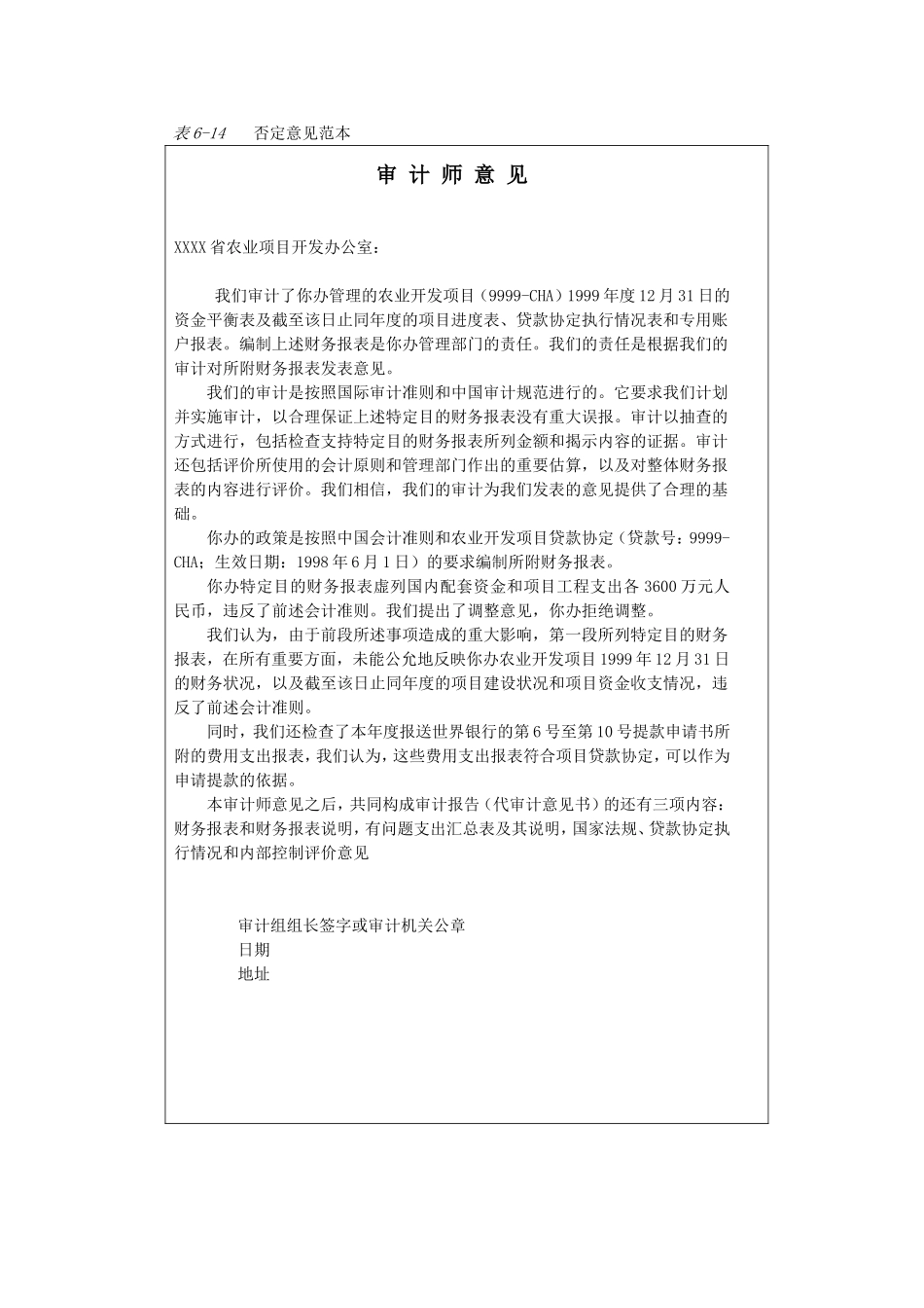 审计报告-4否定意见@.doc_第1页