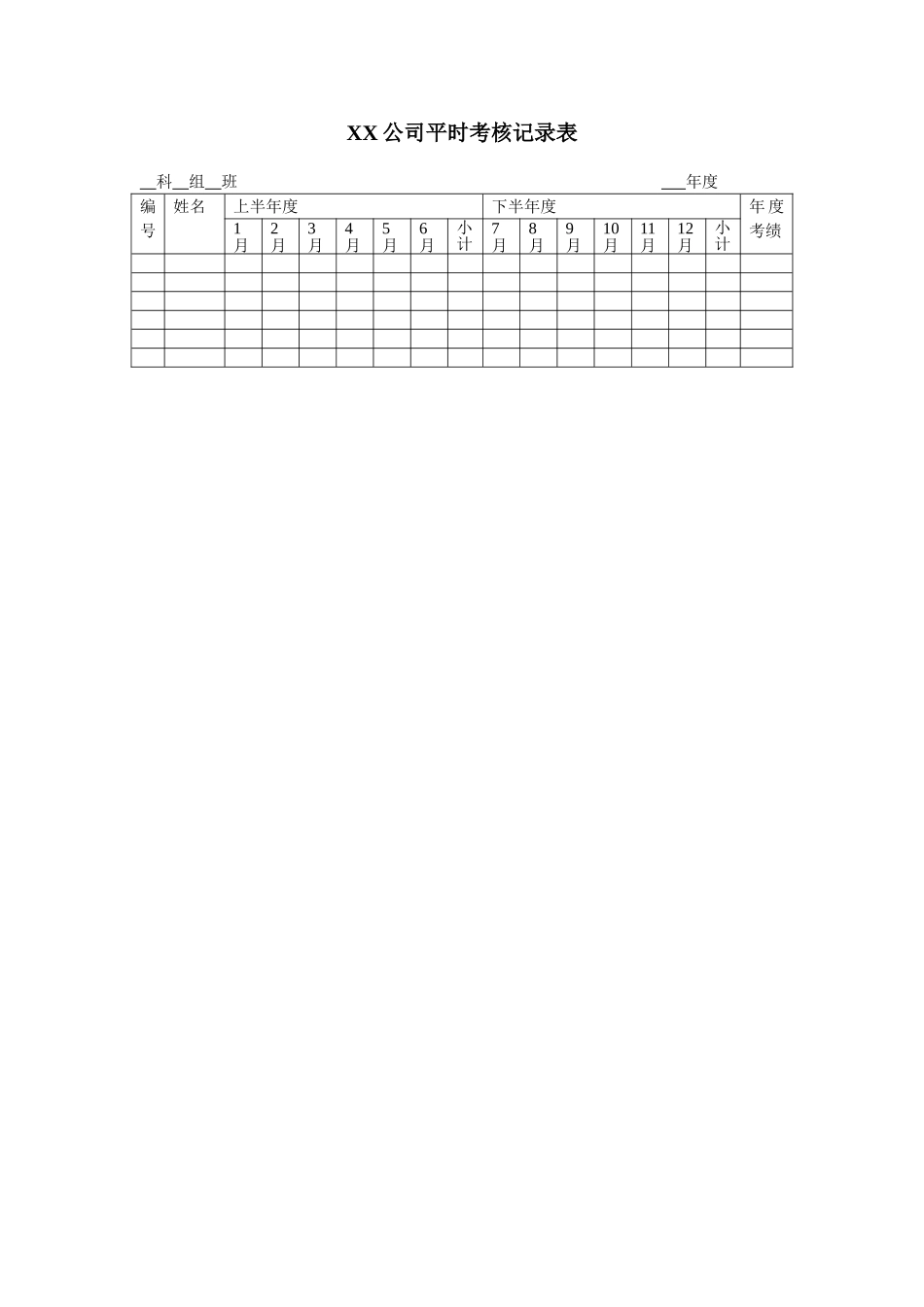 平时考核记录表.doc_第1页