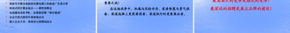 【方法】招聘渠道—招聘渠道如何选择？.pptx