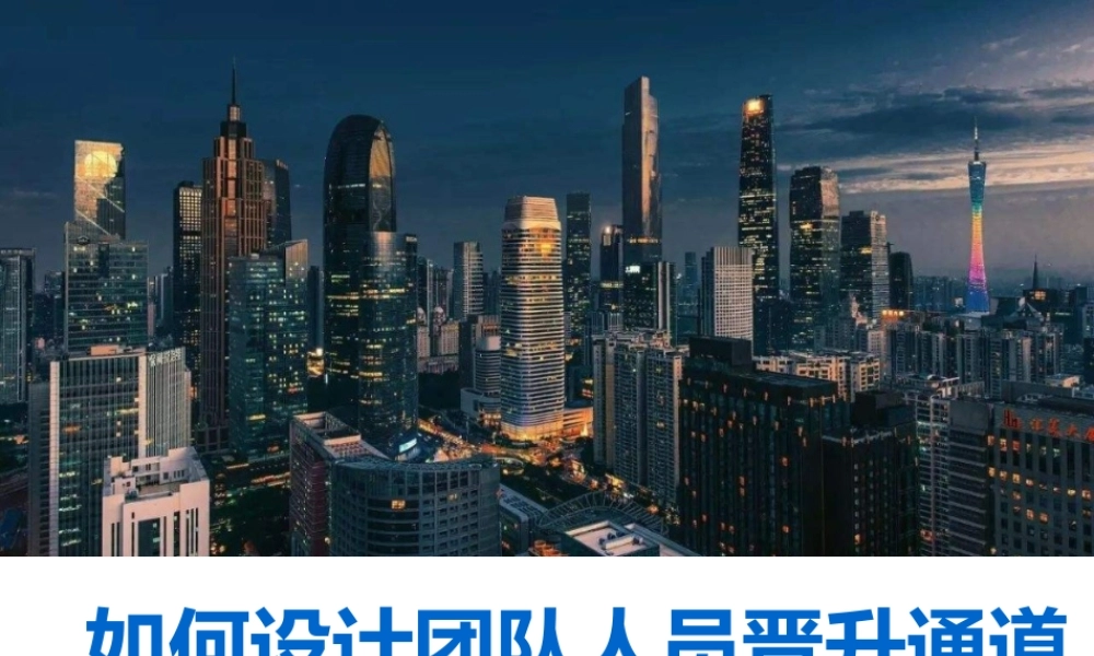 （方法）生涯规划—2、如何设计团队人员晋升通道.ppt