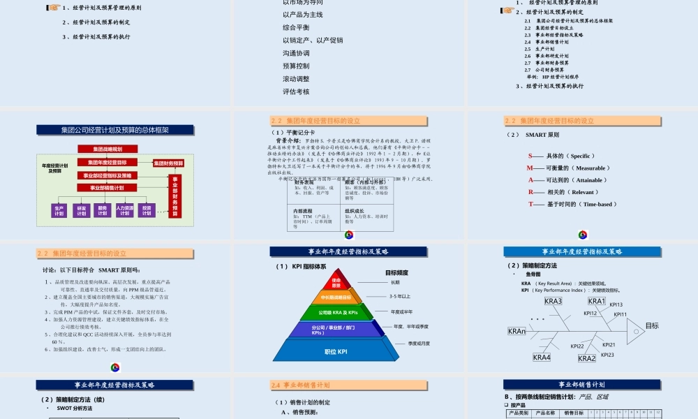 23、企业经营计划与预算管理课件.pptx