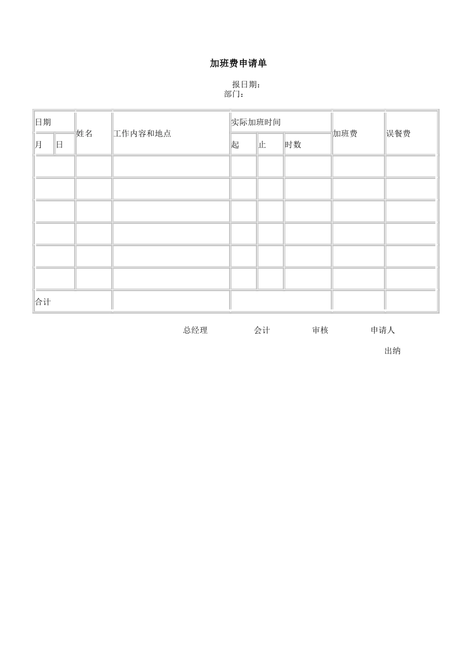 加班费申请单.doc_第1页