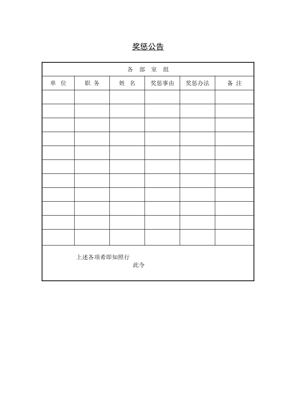 奖惩公告.doc_第1页