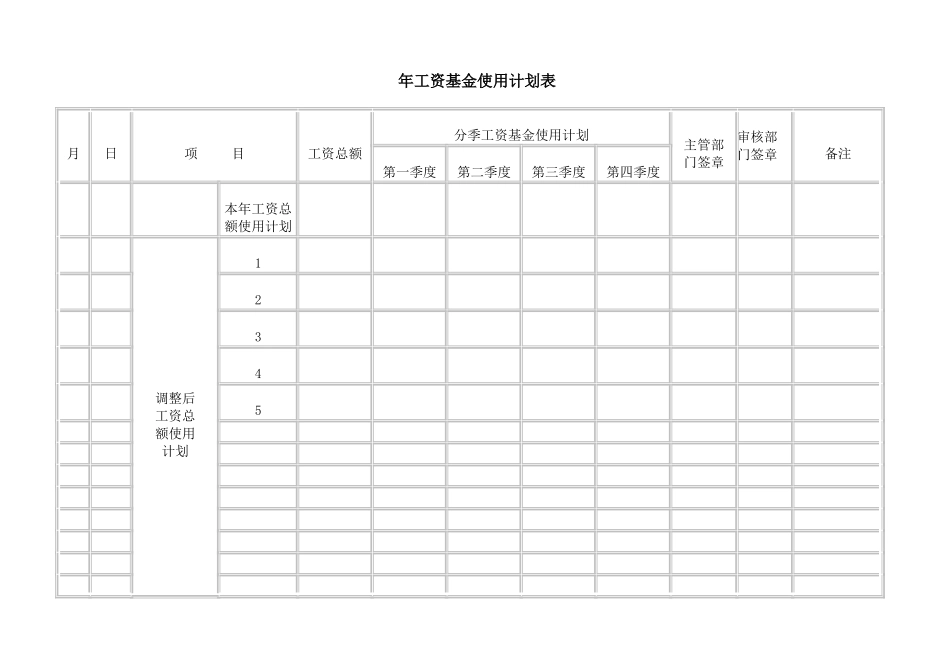 年工资基金使用计划表.doc_第1页