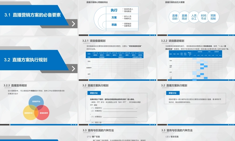 2022直播营销课件3：直播营销的策划与筹备.pptx