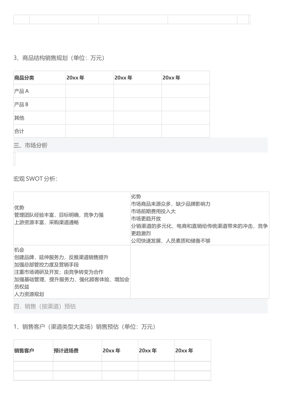 5、创业公司或者项目3年销售计划书.docx_第3页