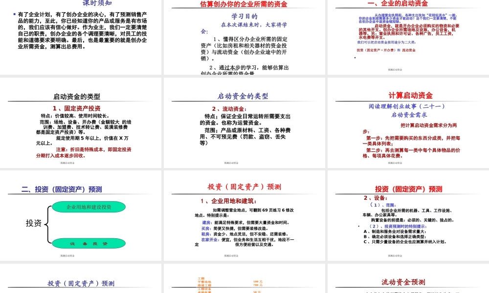 7、创业培训第七步：预测启动资金.pptx