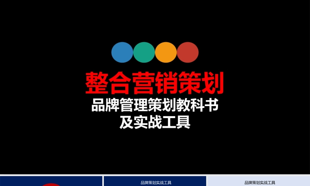 品牌策划6种实战工具培训课件-30页.pptx