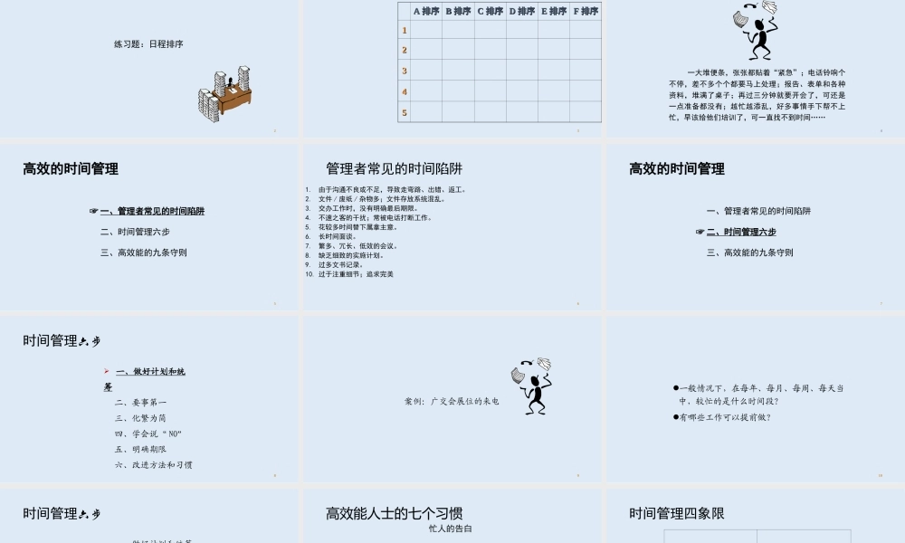 有如何提升工作效率-高效的时间管理-48页.ppt