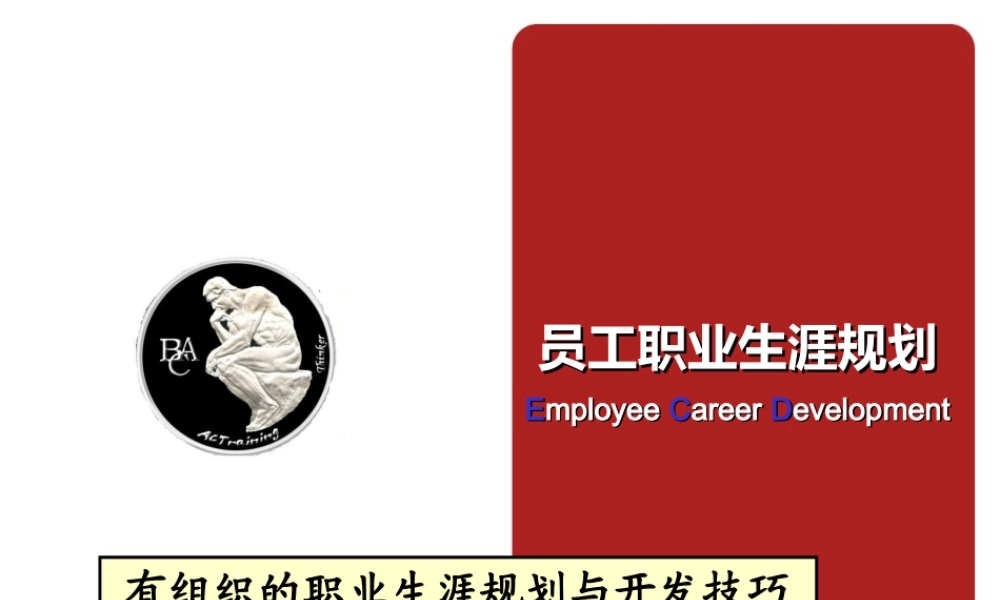 员工职业生涯规划.ppt
