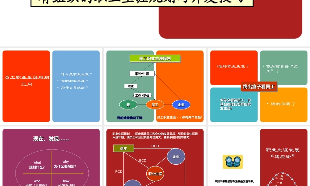 员工职业生涯规划.ppt