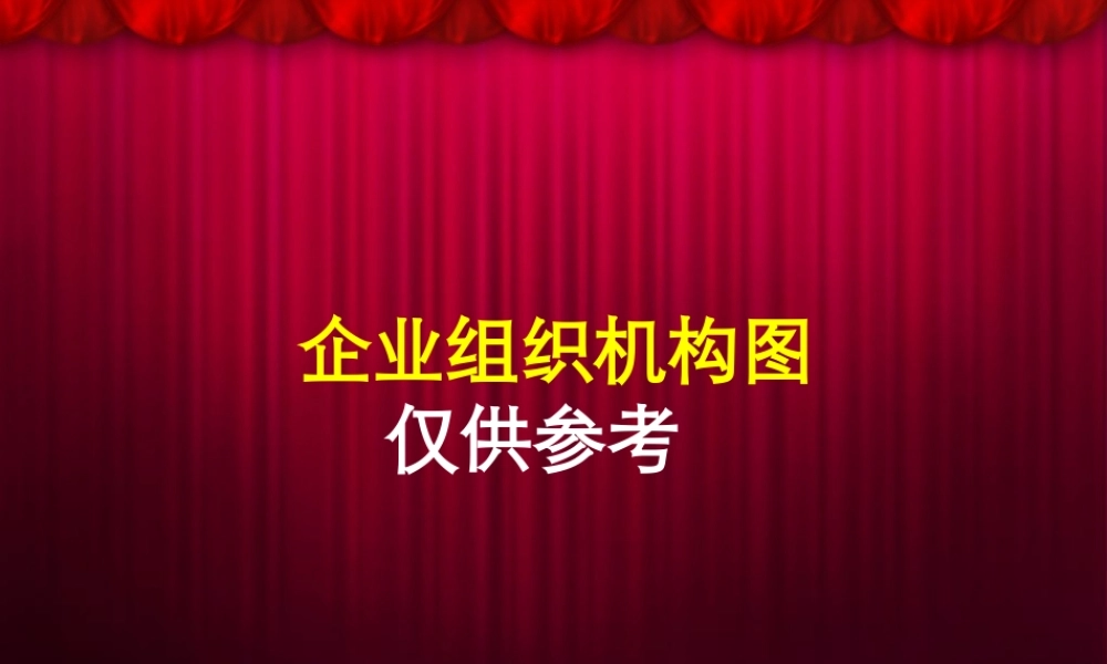 公司组织架构图模板（可编辑）15个.ppt