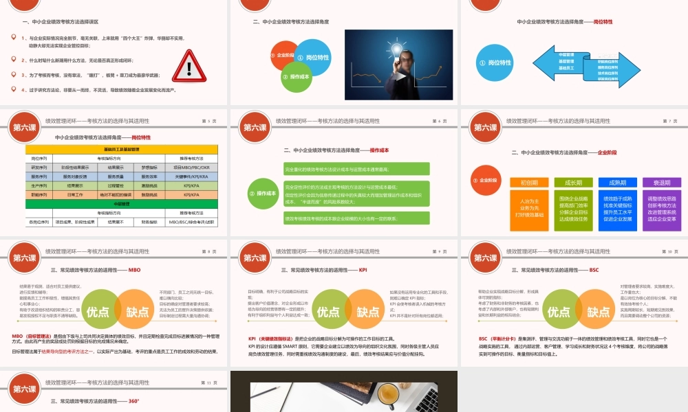 （方法）06第六节课：绩效考核方法与适用性.ppt