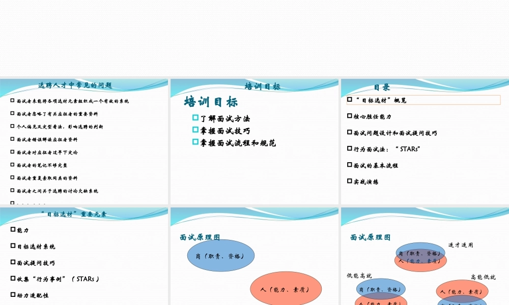 （方法）招聘流程—9、面试与选拔.ppt