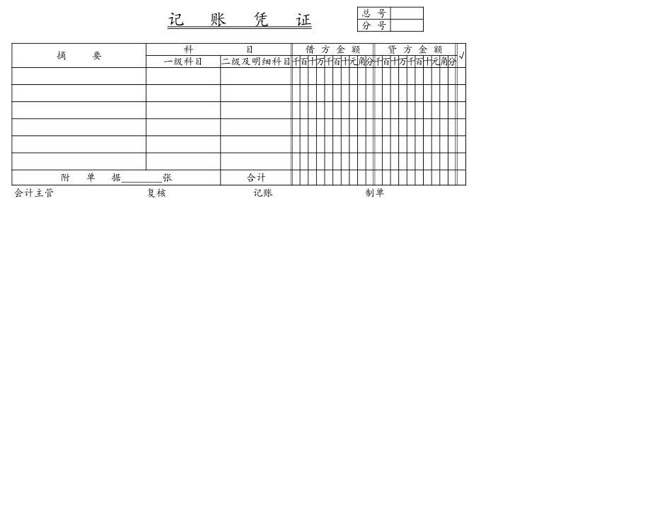 记账凭证.xls_第1页