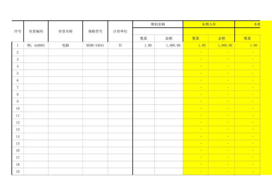 库房台账.xls_第1页