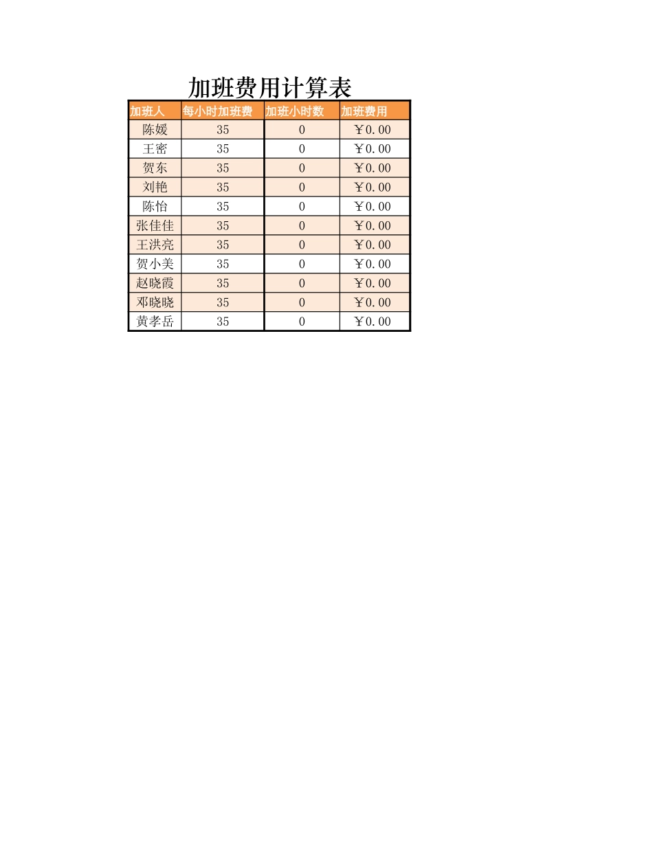 加班费用计算表.xlsx_第2页
