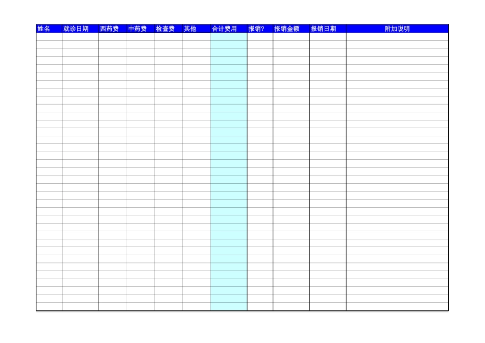 家庭医疗情况记录 (2).xls_第2页