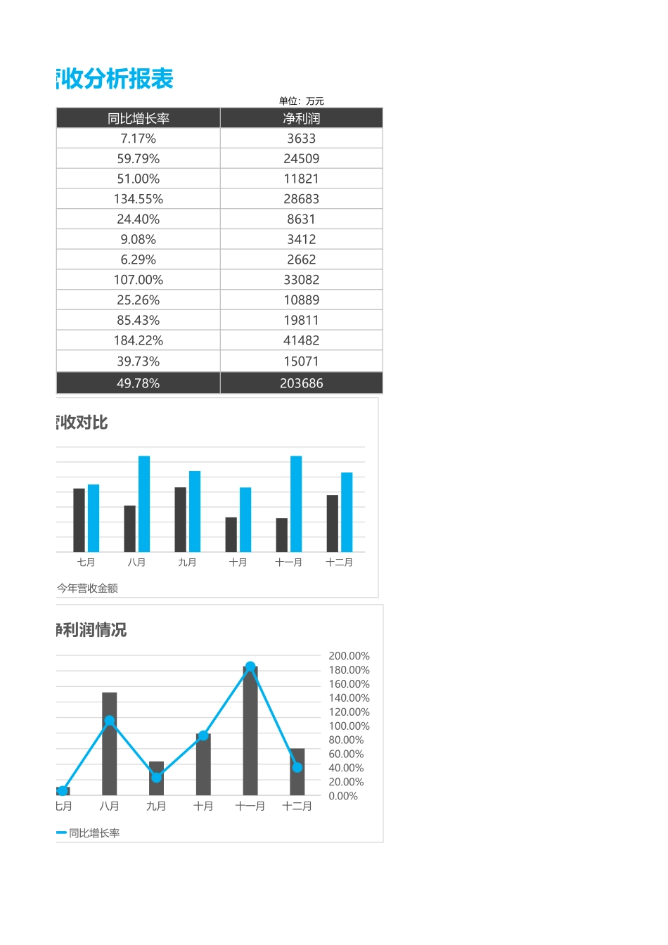 年度财务营收分析报表.xlsx_第2页