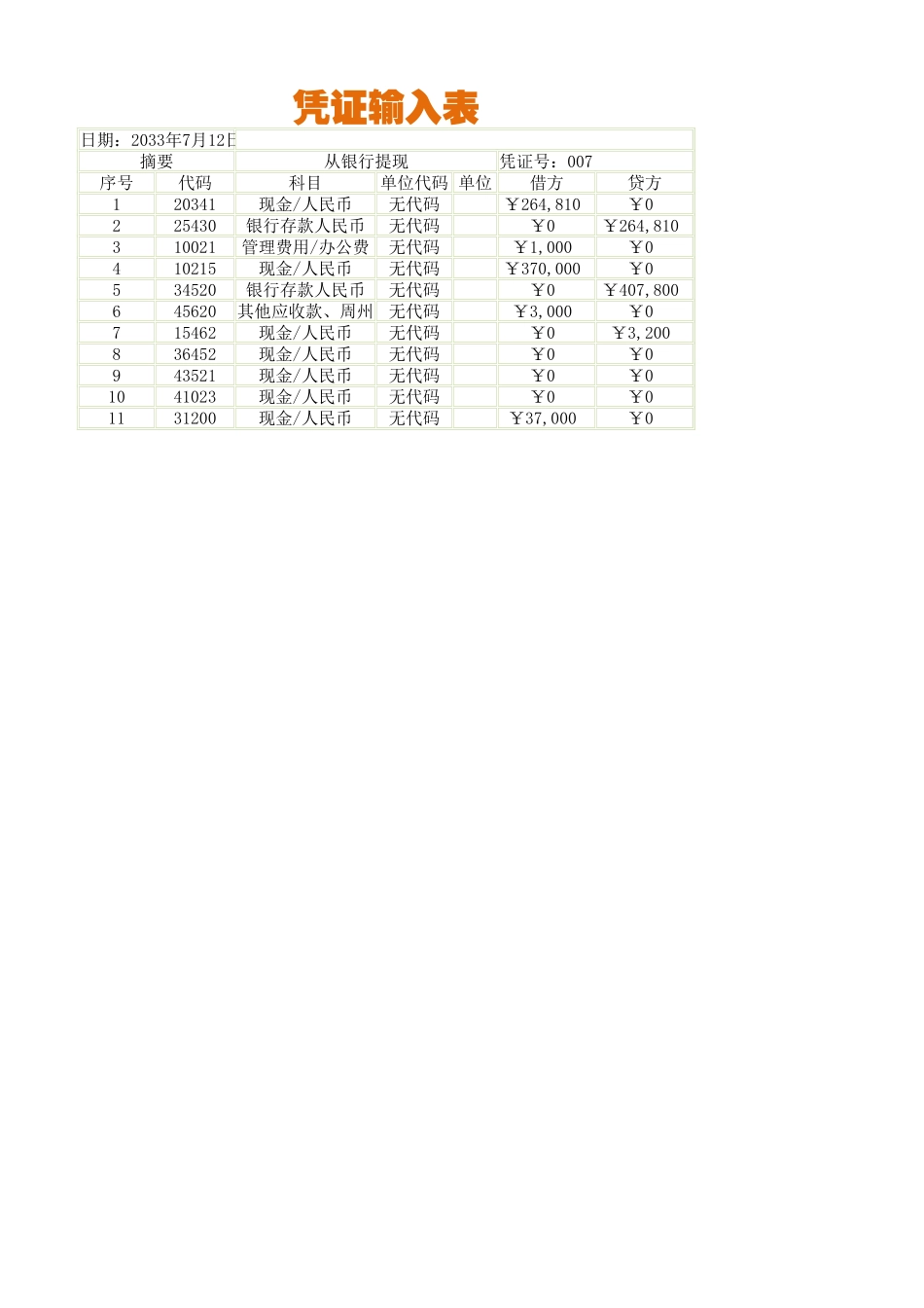 凭证记录表.xlsx_第1页