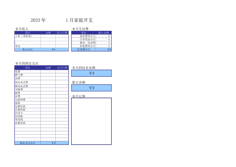 家庭记帐本.xls_第1页