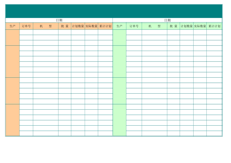 生产订单表格.xls_第1页