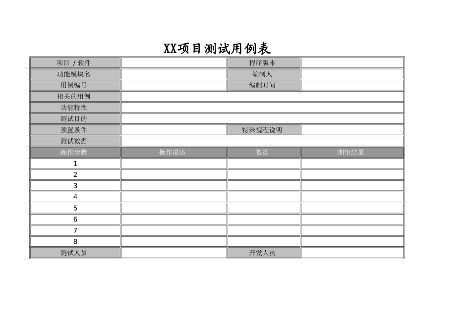 项目测试用例表.xls_第1页
