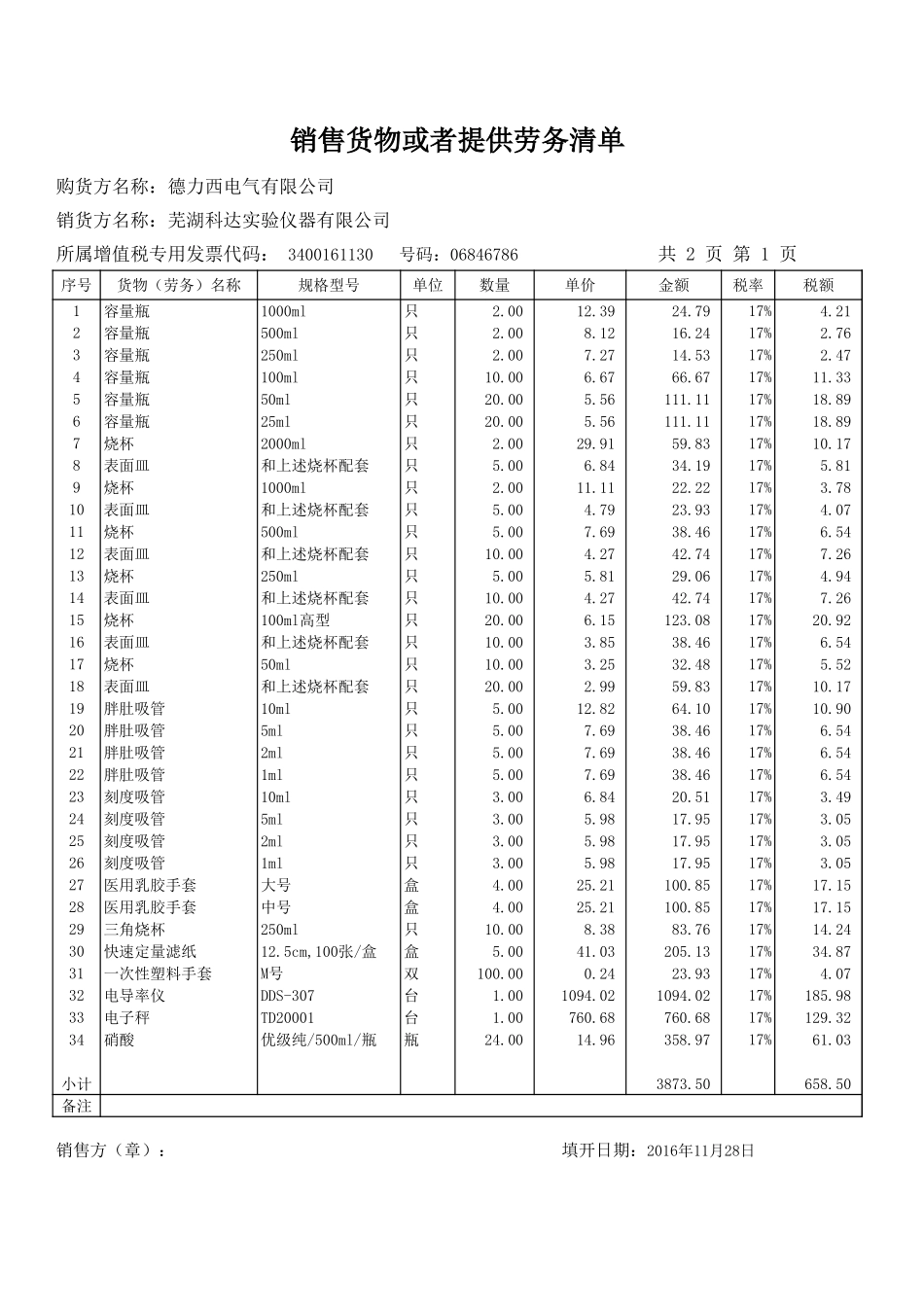 销货清单模板 (1).xls_第1页