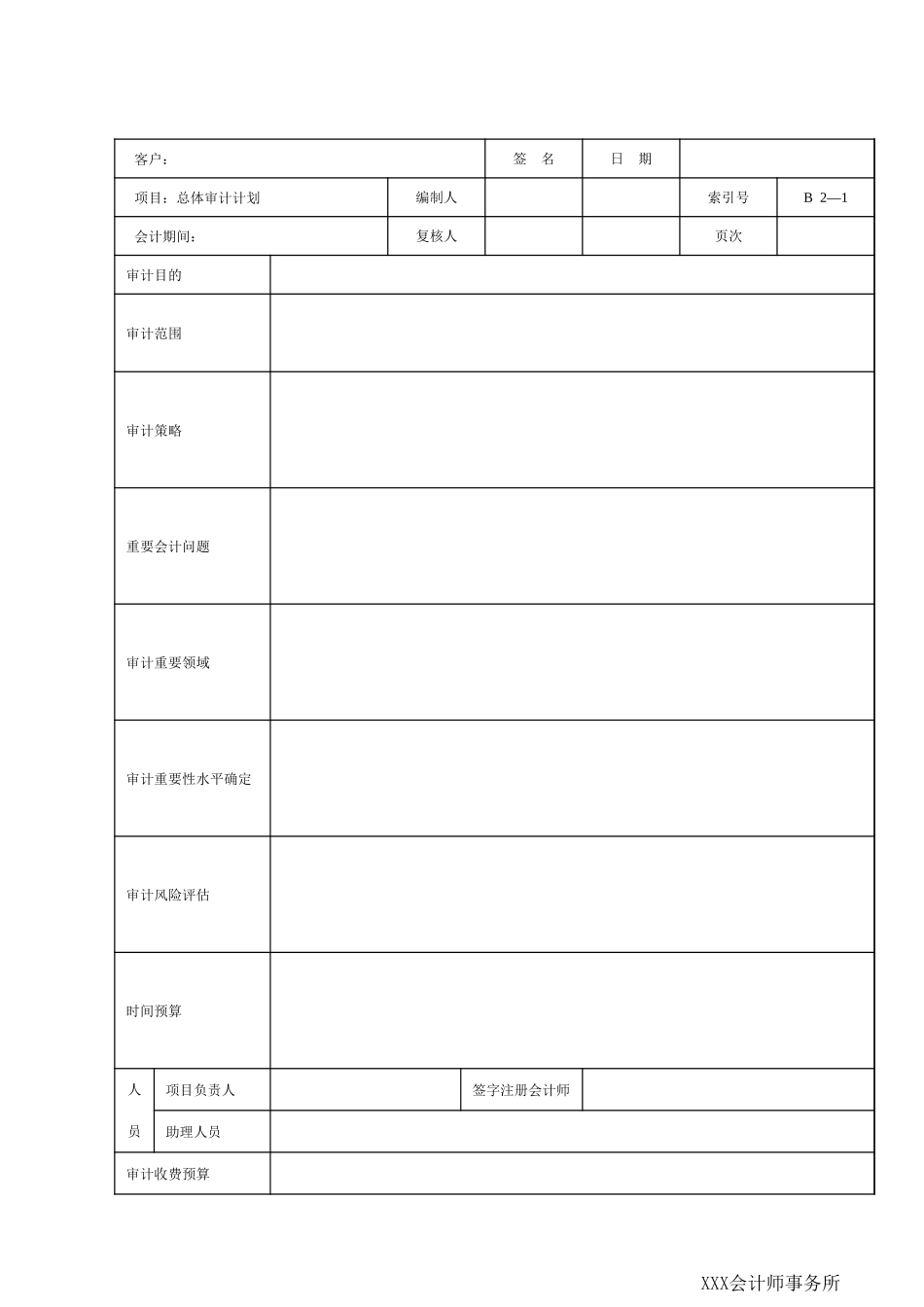 审计准备B业务管理类.xls_第1页
