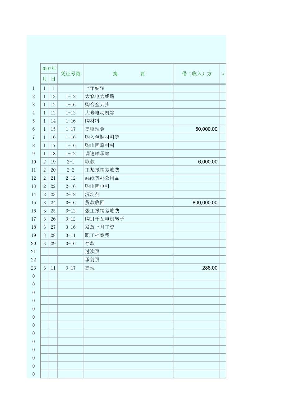 现金日记帐60周.xls_第2页