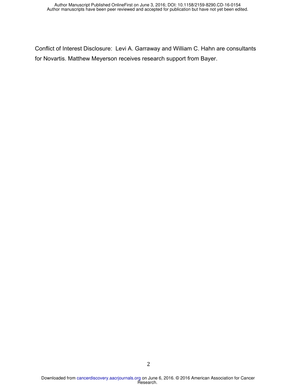 4、Cancer Discov 2016-基因组拷贝数决定了对CRISPR-CAS9靶向的基因独立细胞反应.pdf_第2页