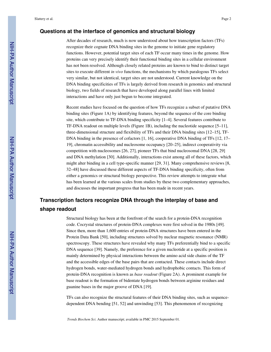Absence of a simple code-how transcription factors read the genome.pdf_第2页