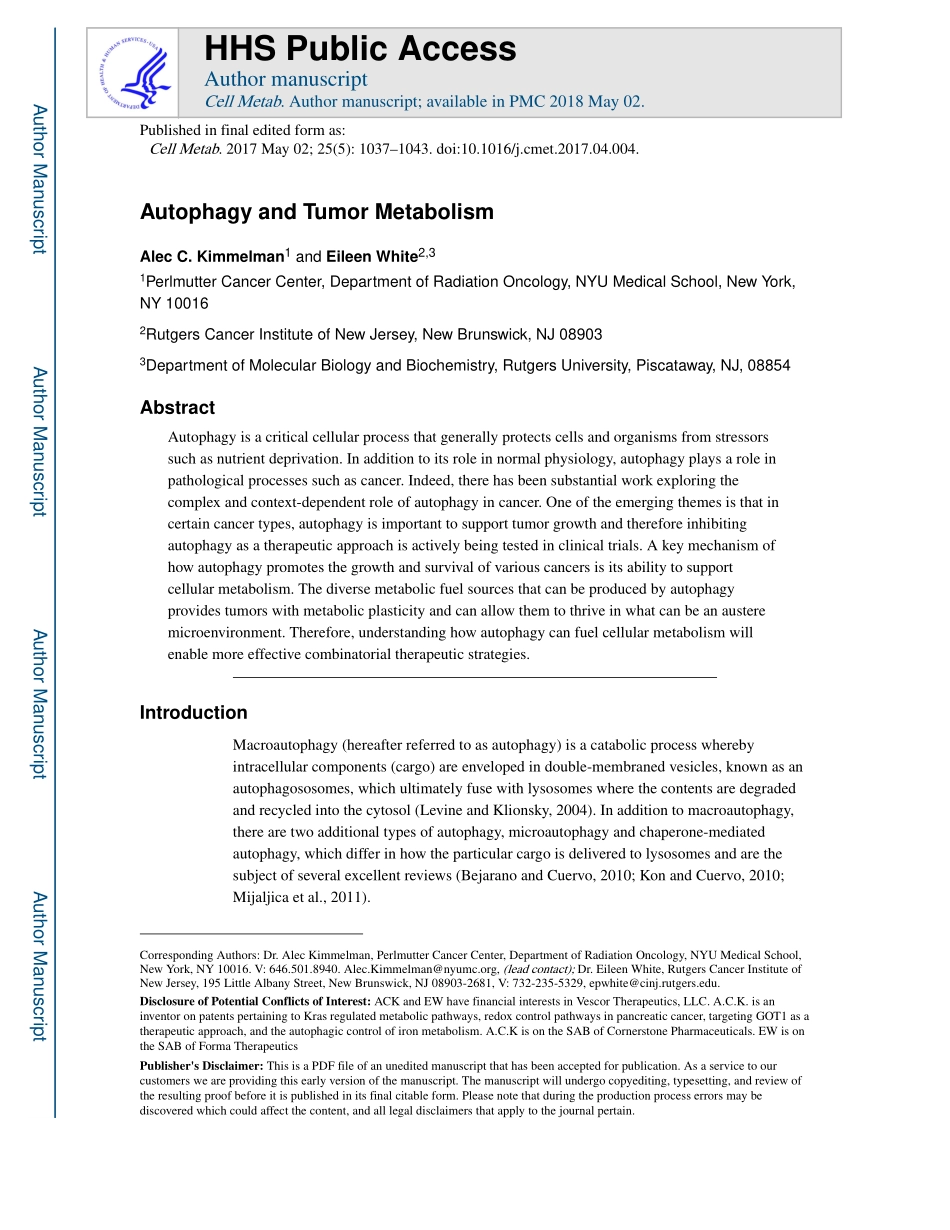 Autophagy and Tumor Metabolism.pdf_第1页
