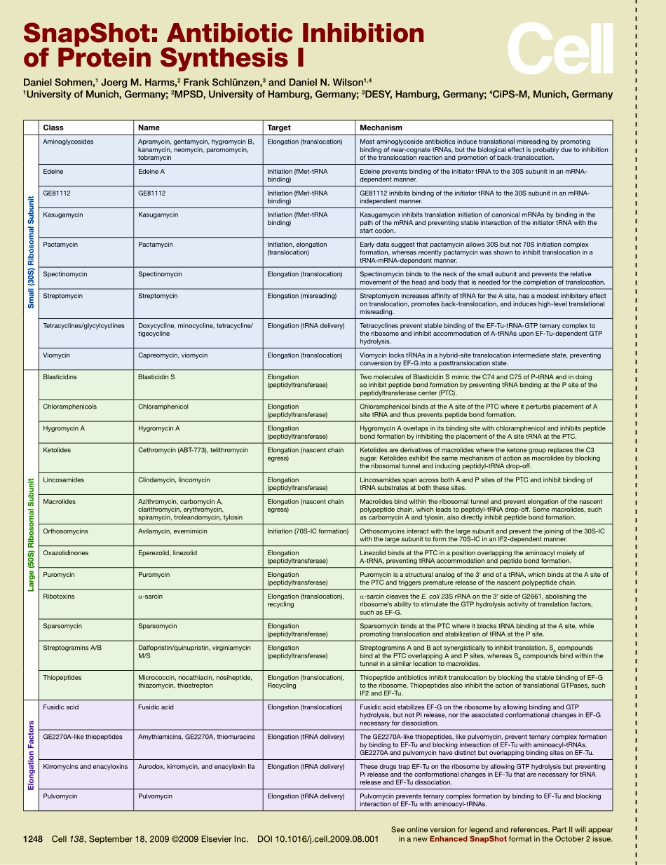 Antibiotic Inhibition of Protein Synthesis I.PDF_第1页