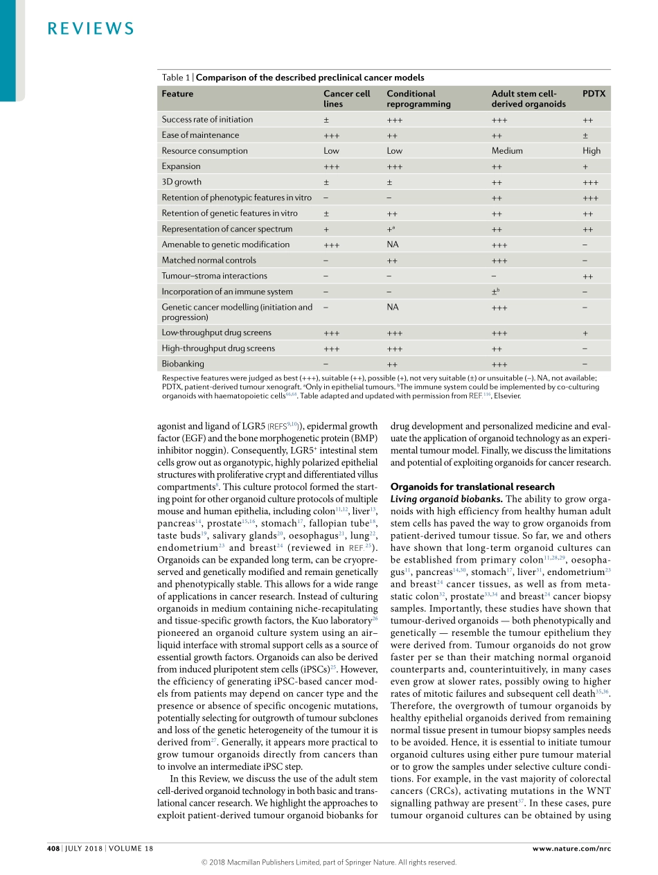 Drost-2018-Organoids in cancer research.pdf_第2页
