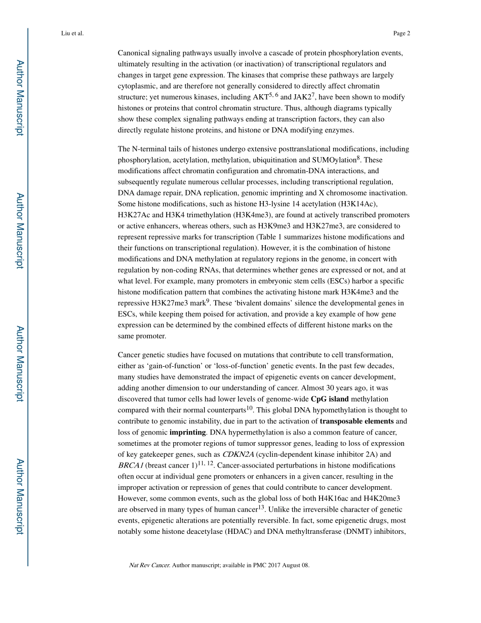 Beyond transcription factors-how oncogenic signaling reshapes the epigenetic landscape.pdf_第2页
