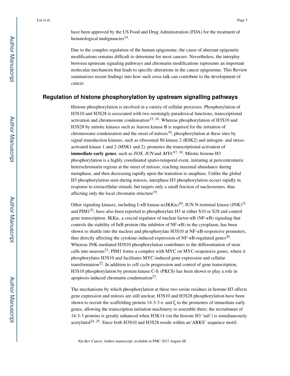 Beyond transcription factors-how oncogenic signaling reshapes the epigenetic landscape.pdf_第3页