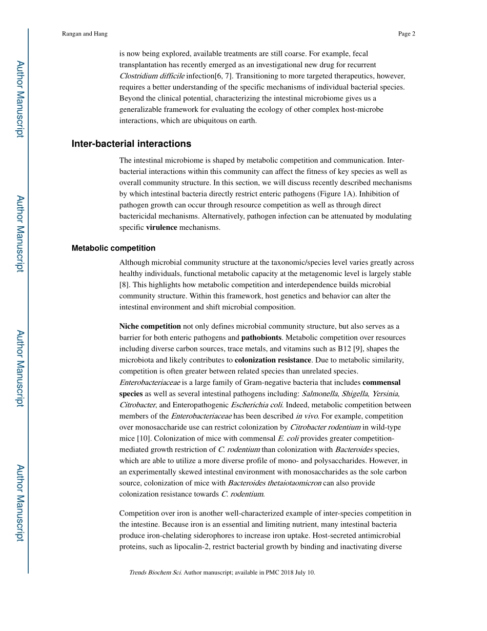 Biochemical mechanisms of pathogen restriction by intestinal bacteria.pdf_第2页