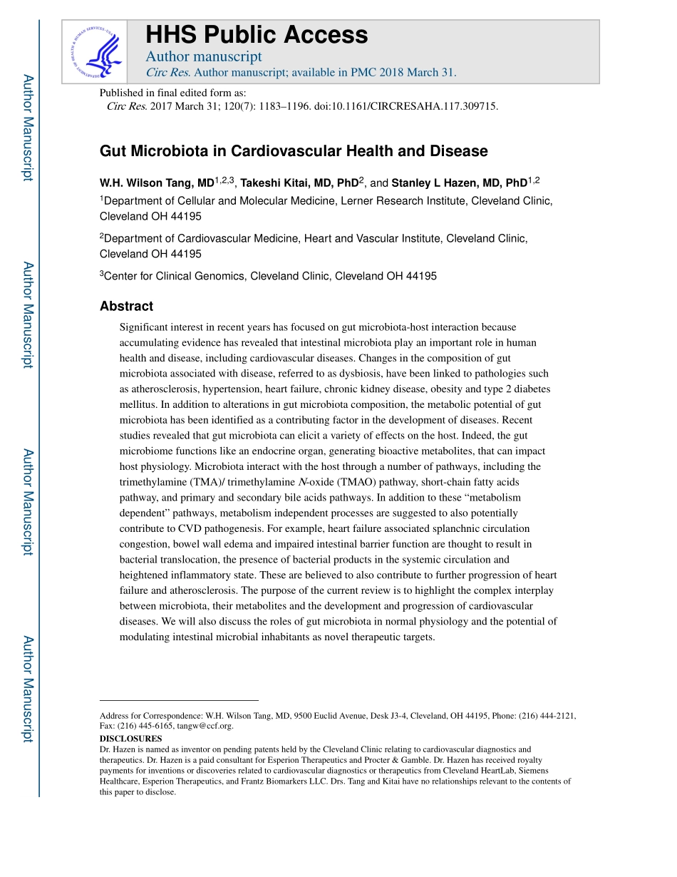 Gut Microbiota in Cardiovascular Health and Disease.pdf_第1页